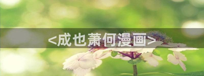 日漫腐漫：<成也萧何漫画>